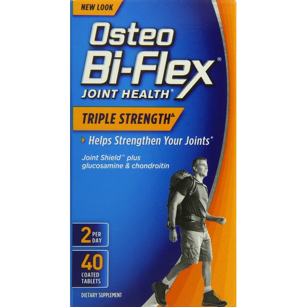 Osteo BiFlex Triple Strength Glucosamine Chondroitine Joint Supplement, 40 Count