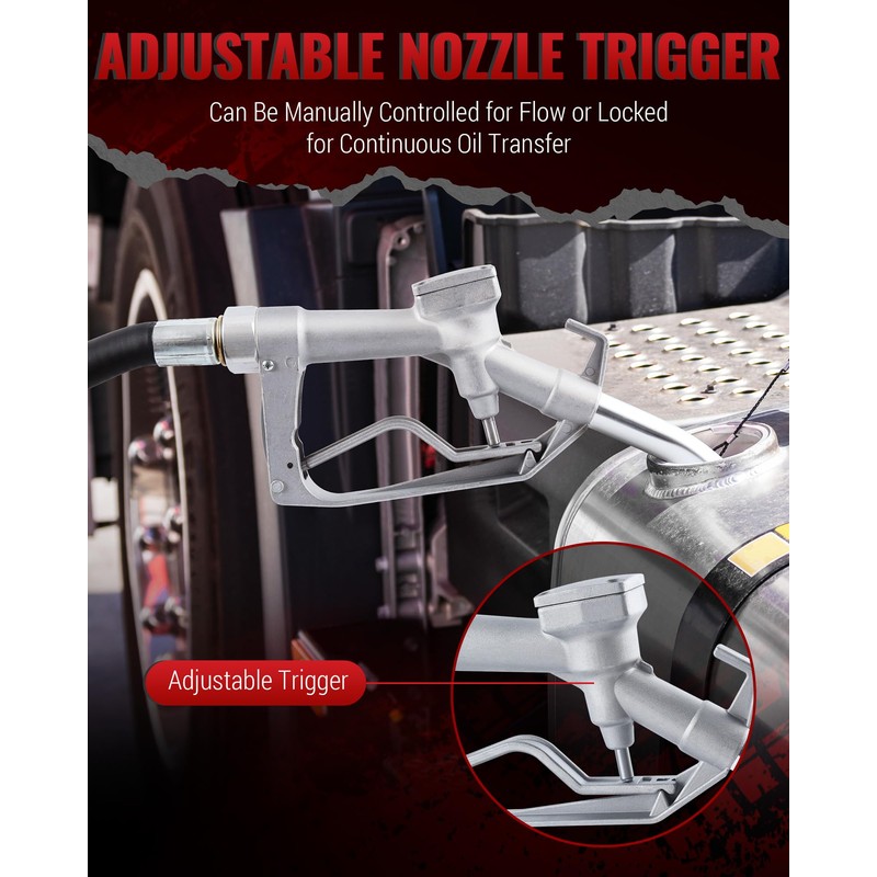 Reywoo Diesel Transfer Pump Kit, 12V DC Electric Oil Transfer