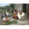 Pecking Order Farmyard Rooster Hens Ducks by Edgar Hunt Accent