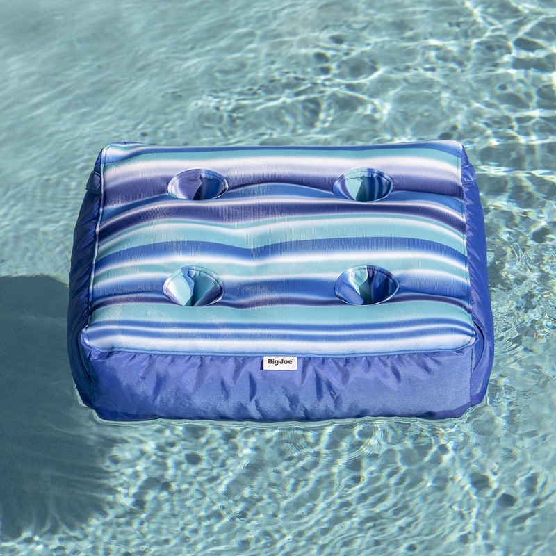 Big Joe Mesh Captain's Caddie, Blurred Stripe Blue