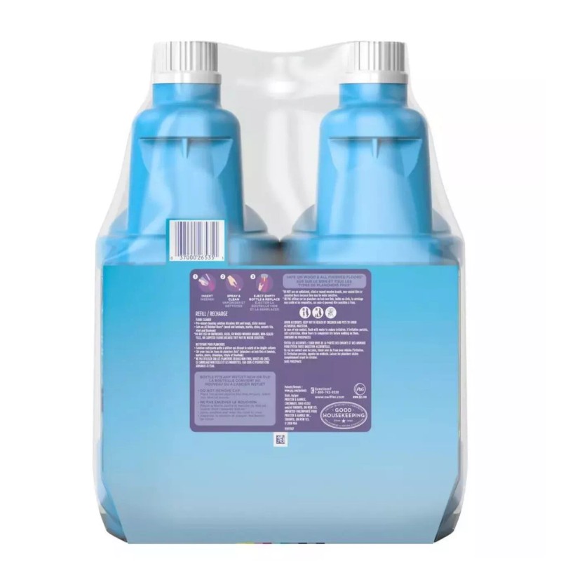 Swiffer WetJet 42 Oz Floor Cleaner Refills Fresh Scent 4-Bottles