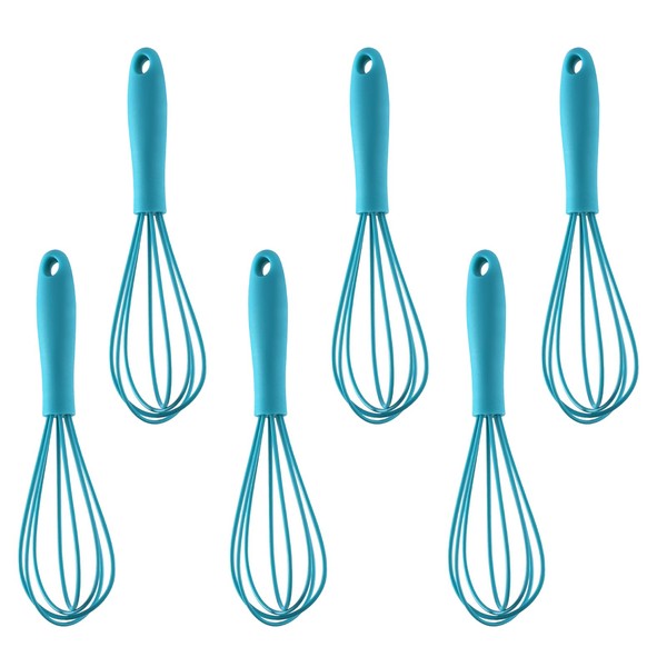 6Pcs Silicone Whisk, Mini Whisk Set, Small Whisks For Cooking,