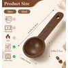 2 PCS Coffee Scoop, Natural Wooden Tablespoon Measuring Spoon (15ml)