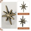 Otoolling 6 Set Unique Antique Gold Starburst Cast Iron Drawer