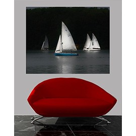 Batie Sailboats Wall Decal 48"x60"