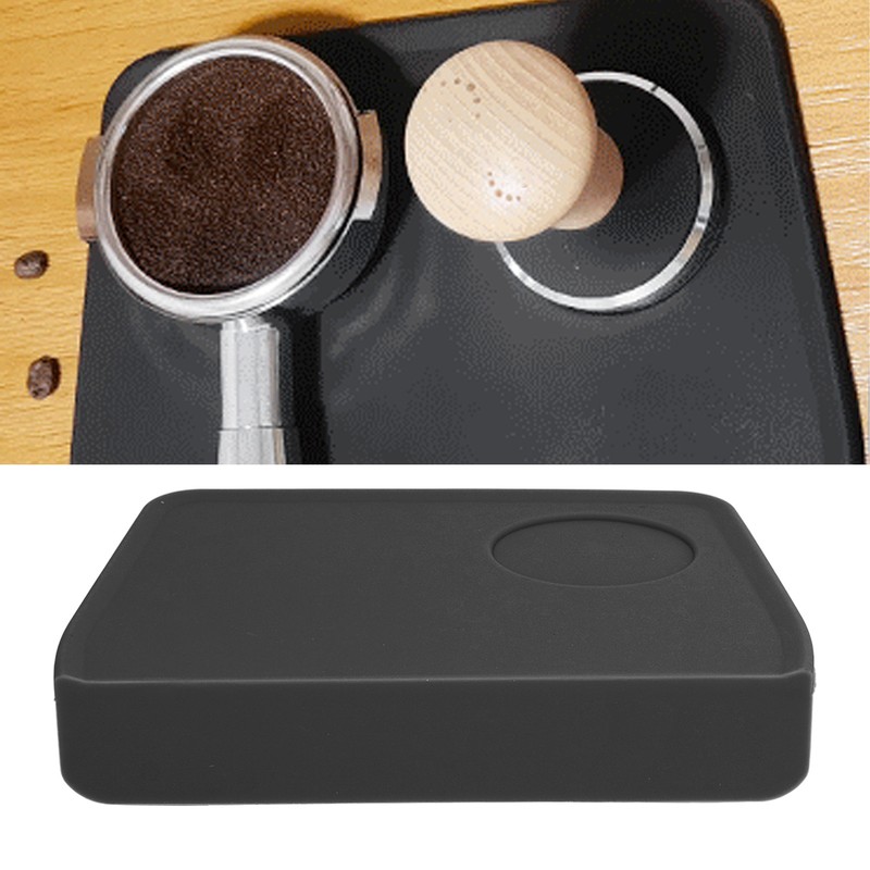 Coffee Tamper Mat with Tamper Slot Silicone Tamping Mat Coffee