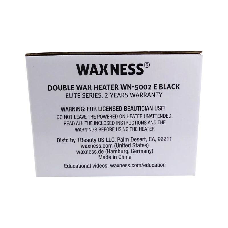 Waxness Professional Double Wax Heater WN-5002 E Black Elite Series
