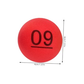 MUSISALY Tennis Balls Numbers 1-20 Small Numbered Balls Colorful Pong Balls for Group Games