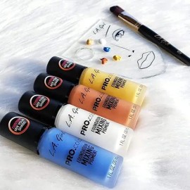 Base De Maquillaje Liquido La Girl Pro Color Matte 30 Ml Tono Blue