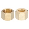 PATIKIL 3/8" Brass Compression Nut,100Pcs Brass Compression Fitting for Air