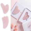 Pink Rose Gua Sha Massager heart