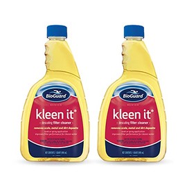 BioGuard Kleen It Filter Cleaner, 1 Quart, Pack of 2, Descaling Formula for Improved Filter Performance and Clearer Water
