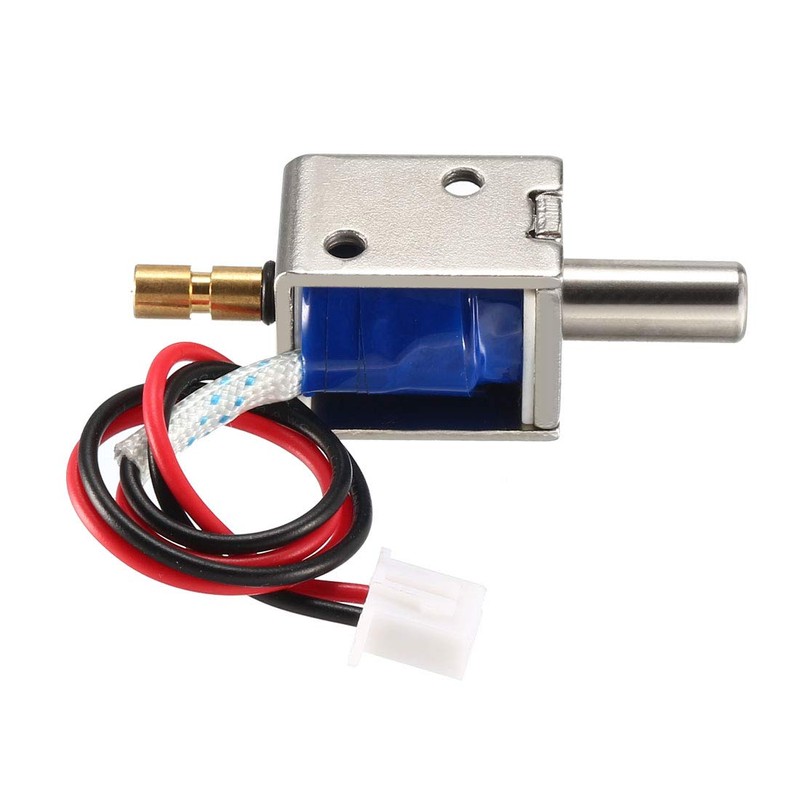 uxcell® DC 12V 0.43A 4mm Mini Electromagnetic Solenoid Lock Push