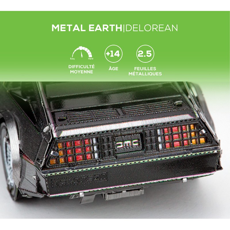 Metal Earth Delorean 3D Laser Cut Miniature Car Model Kit