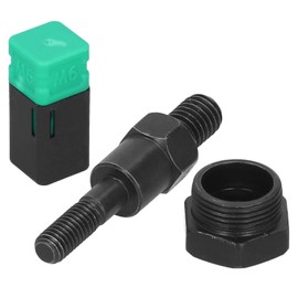 Replacement Mandrel M6 Replacement Mandrel For Hand Nut Rivet Gun M6 Black Alloy Steel Rivet Gun Tool Head Manual Riveter Tip Alloy Steel Threaded Mandrel Hand Operated Supplies M6