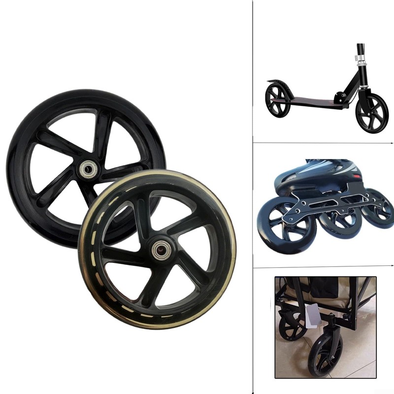 Silent PU Wheels for Scooters, Carts, Roller Skates Perfect for