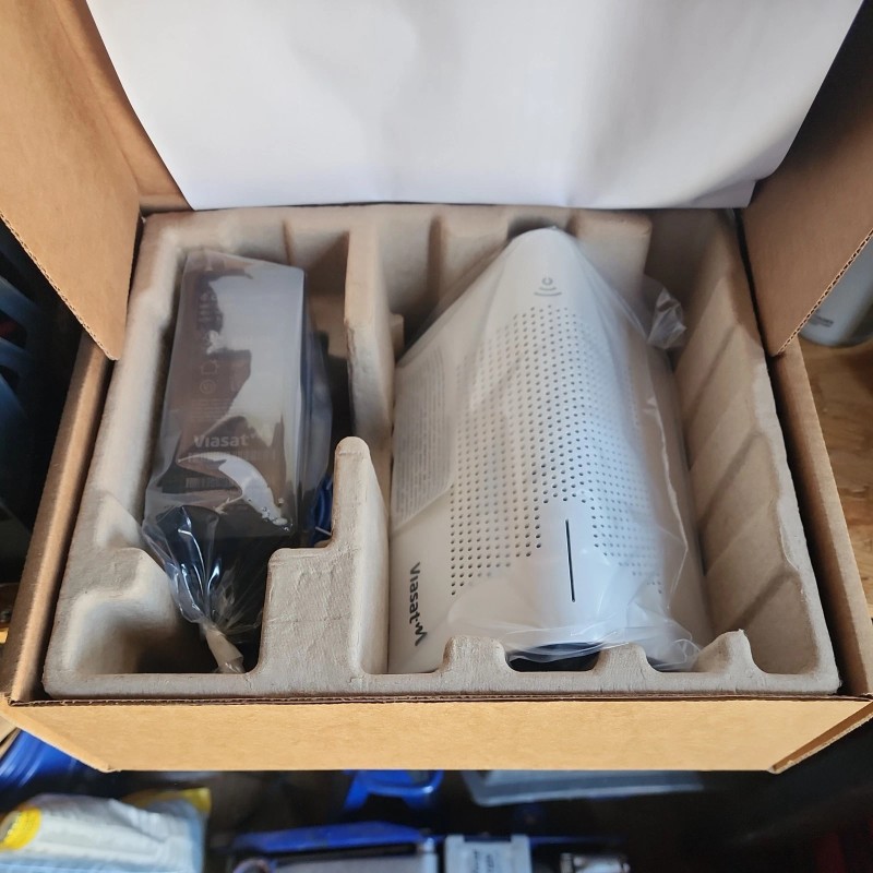 ViaSat Afterburner RG1100 WiFi Gateway Router with Power Supply &