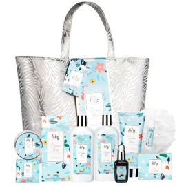 Valentines Day Gifts for Women - XXXL Bag Spa Gift Set, Luxury Bath and Body Gift Bag Set for Women, Spa Kit Gift, Mothers Day Gift for Mom, Birthday, Christmas Gifts, Spa Bath Gift Set for Holiday