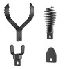 4-Piece Drain Snake Attachment Replacement Cutters-Boring Bulb Cutter,C-Cutter,Spade Cutter,Arrow Cutter-Compatible