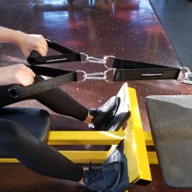 The x Bands - Cable Attachments for Gym - Gym Equipment Accessories - Home Fitness Equipment - Cable Machine Attachments - Crossfit Equipment for Home Gym Handles - Cable Pulley Workout Equipment Gym