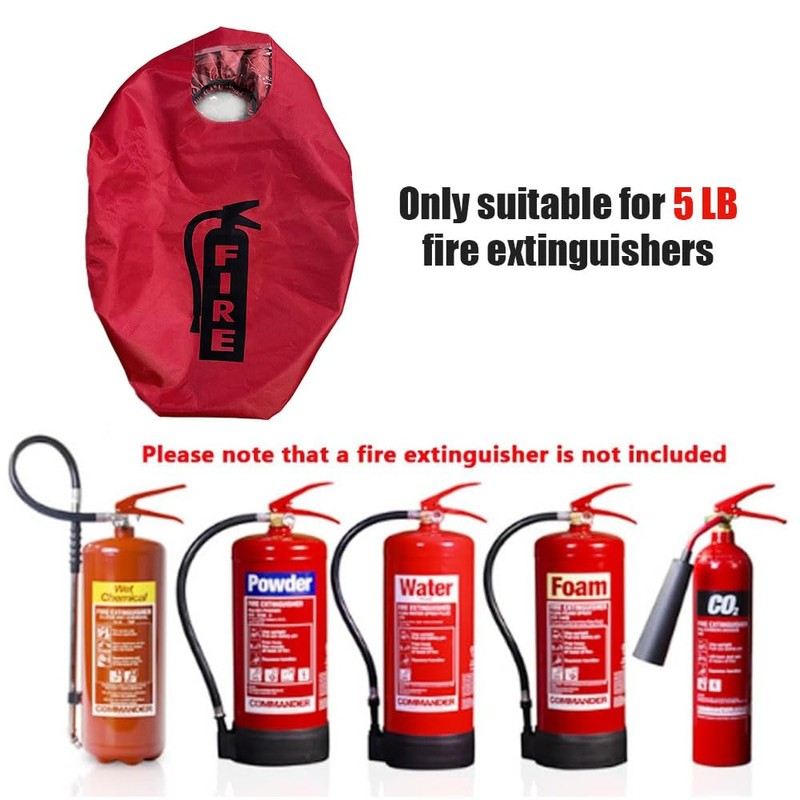 Fire Extinguisher Cover - Heavy Duty Fire Safety Protective Sleeve
