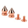 100 Sets Spiked Cone Spike Stud Rose Gold High Hardness