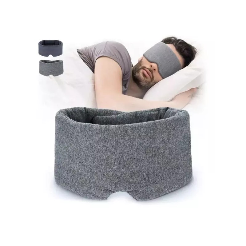 코편한 수면안대 눈가리개 수면용안대 숙면 와이드 찍찍이 [블랙 그레이] Comfortable