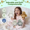 MorisMos 4 Pack Owl Stuffed Animals, 7.8 Inch Small Owl