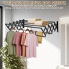 XL-31.5'' Wall Mounted Clothes Drying Rack, 130 lbs Large Capacity
