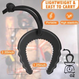 Crosize 8 Pack First Responder Door Stops, Door Jam for Law Enforcement, Police, Emergency Medical Services, Black Door Stoppers Wedge