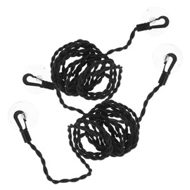 Alipis Portable Outdoor Clothesline Elastic Drying Rope Hooks for Camping Travel Home Drying