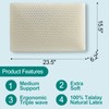 Talalay Latex Pillow, Soft Natural Latex Foam Pillow for Sleeping,