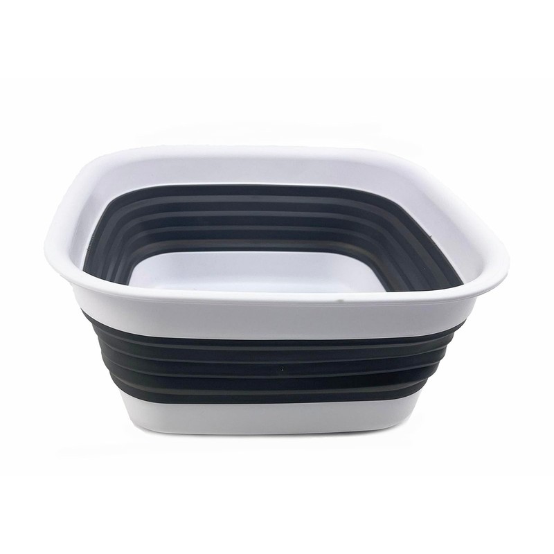 SAMMART 8L Collapsible Tub - Foldable Dish Tub - Portable