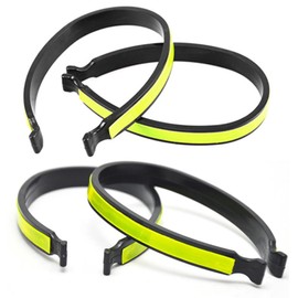 Bright Clips Reflective Bicycle Bike, 4 PCS Cycle Trouser Clips Bicycle Clips Lightweight Powerful Reflective Cycling Trouser Clips Bicycle Safety Accessories Cycling Equipment for Men Women Ankles