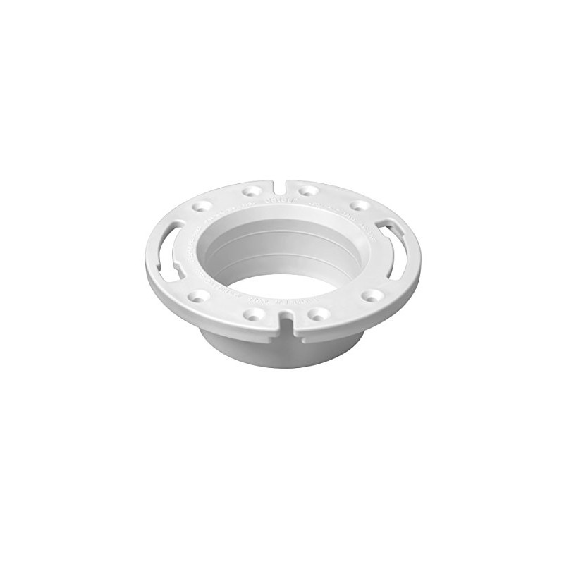 OATEY 43587 Spigot Fit Closet Flange, 4 In, Pvc