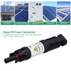 Solar Fuse Connector Eujgoov 1000V Waterproof Solar Fuse Holder Male