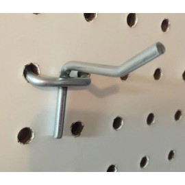 Trion Brand (75 Pack One Inch All Metal Peg Hooks for 1/8" to 1/4" Pegboard or Slatwall USA