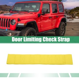 X AUTOHAUX Car Door Limiting Check Strap Door Strap Replacement for Jeep Wrangler YJ - Pack of 2 Yellow