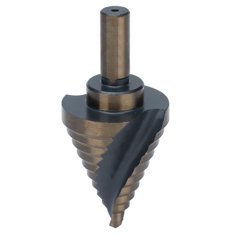 Spiral Step Drill Bit 10 Size Dark Yellow High Speed