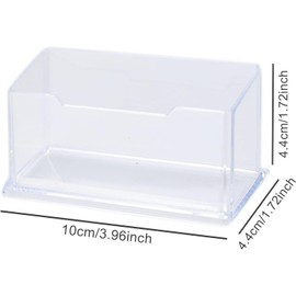 10 Piece Set Of Business Card Holder, Transparent Acrylic Card Display Stand, Plastic Card Holder, Acrylic Business Card Holder For Office Desk, Acrylic Business Card Holder For Office Supplies