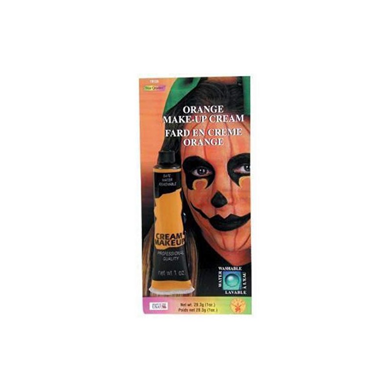 Orange Face Paint Oompa Loompa Form Costume