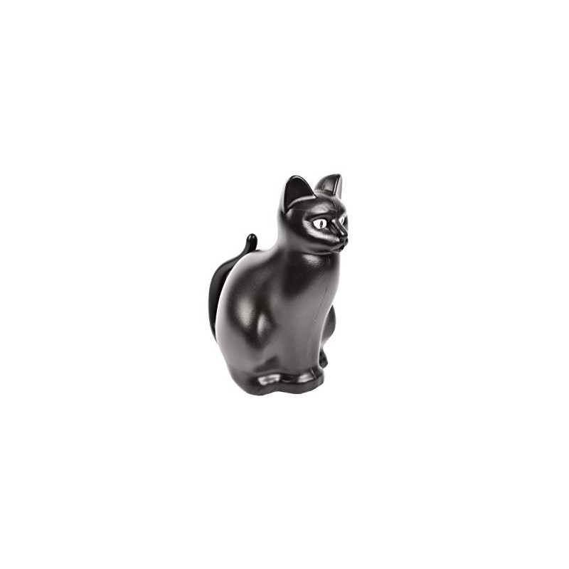 Esschert Design Cat Watering Can, Plastic, Black
