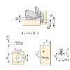 Emuca - Concealed Hinge, Diameter 35 mm, Overlay, Soft Close,