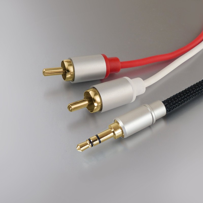 Dynavox 207385 Stereo Audio Cable plug-to-plug 3 m Black