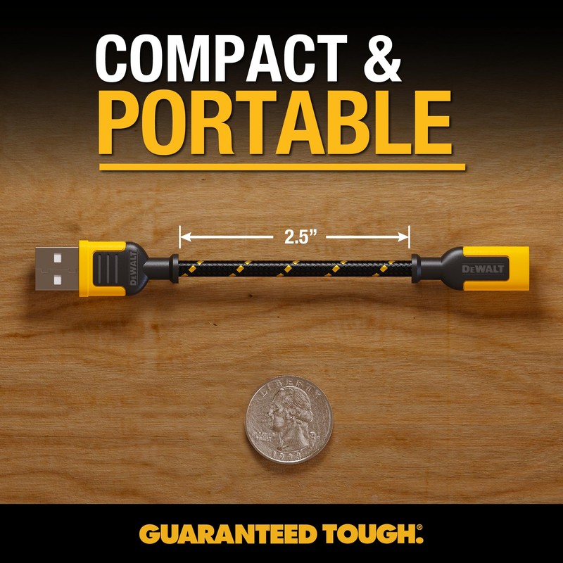 DEWALT USB to USB C Adapter 2 Pack, USB C
