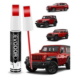EVOOOR PRC/MRC Firecracker Red Touch Up Paint Compatible with JeepExact Match 2 in 1 Touch up Paint for Chips and Nicks Repair