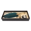 Feather Pen and Ink Set with 5 Interchangeable Nibs for