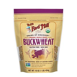 Bob's Red Mill Organic Gluten Free Buckwheat Groats, 16 Ounce (Pack of 4)