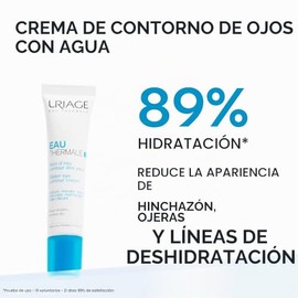 Uriage Eau Thermale Crema Contorno Ojos Ácido Hialurónico Reduce Líneas Expresión Bolsas Ojeras Cuidado Refrescante Ultra Hidratante Parabenos