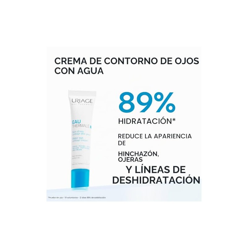 Uriage Eau Thermale Crema Contorno Ojos Ácido Hialurónico Reduce Líneas